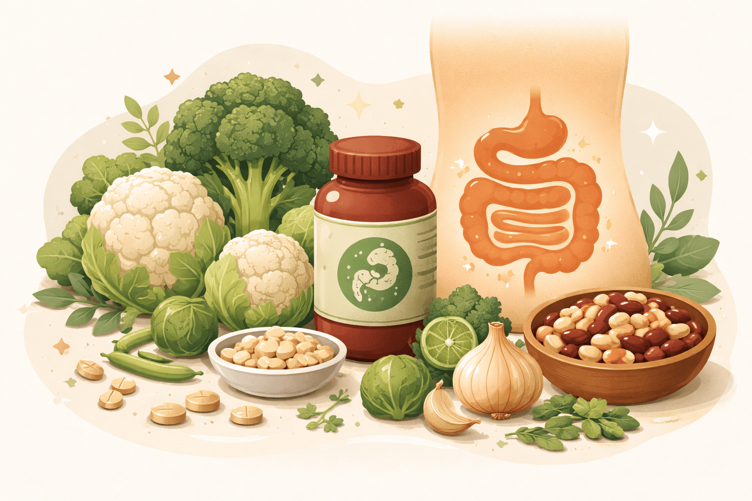 Alpha-Galactosidase for Gas From Beans and Crucifers: What the Evidence Says