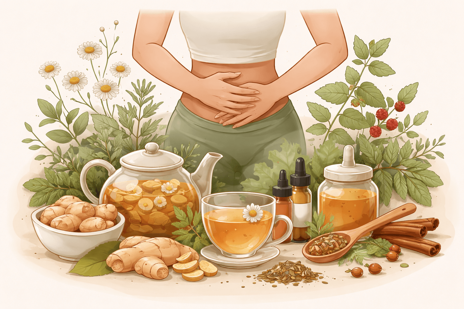 Herbal Remedies for Menstrual Cramps (Dysmenorrhea): Evidence, Dosage, and Safety