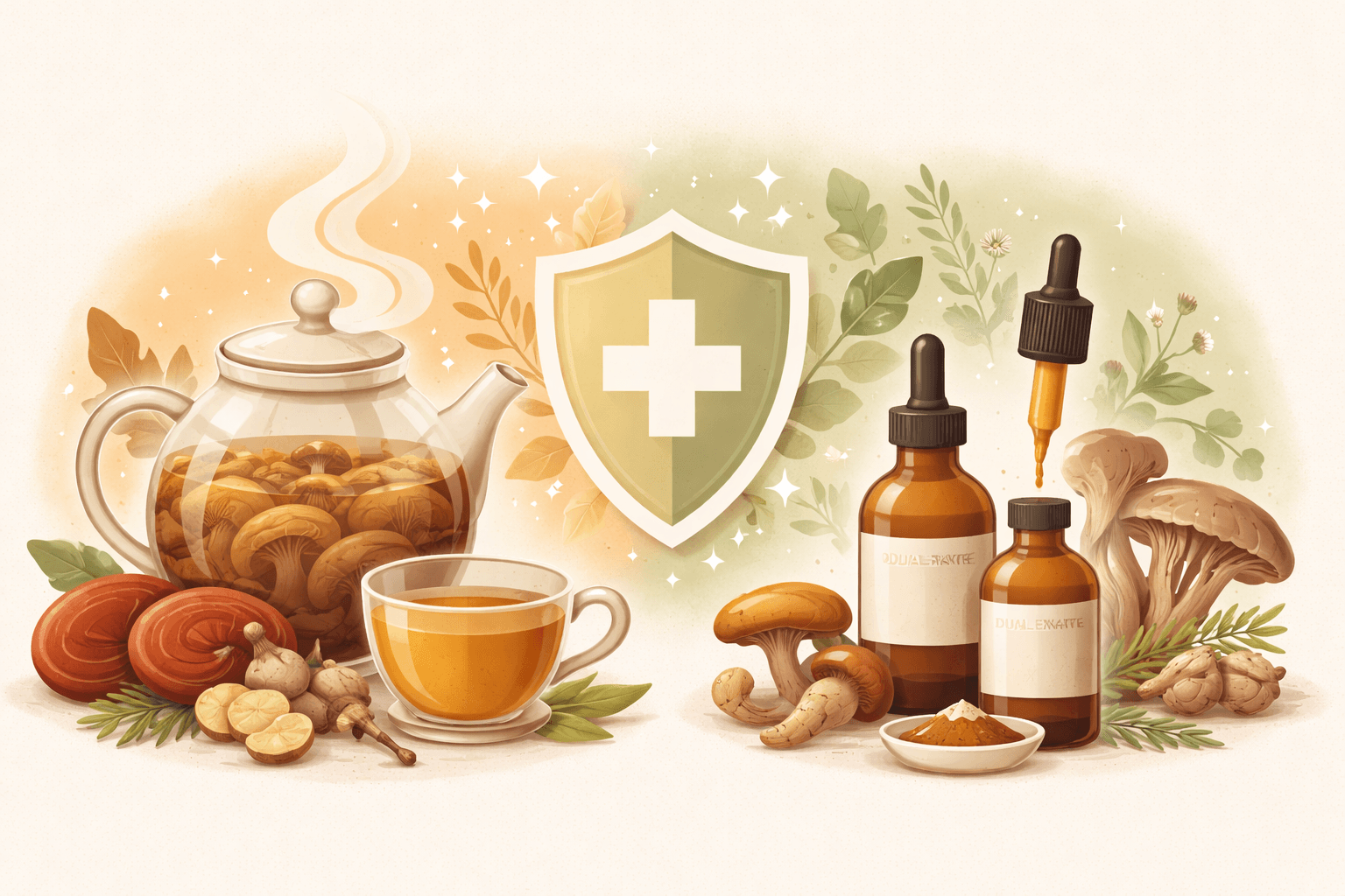 Hot Water vs Dual Extract: Which Mushroom Preparations May Best Support Immune Function?