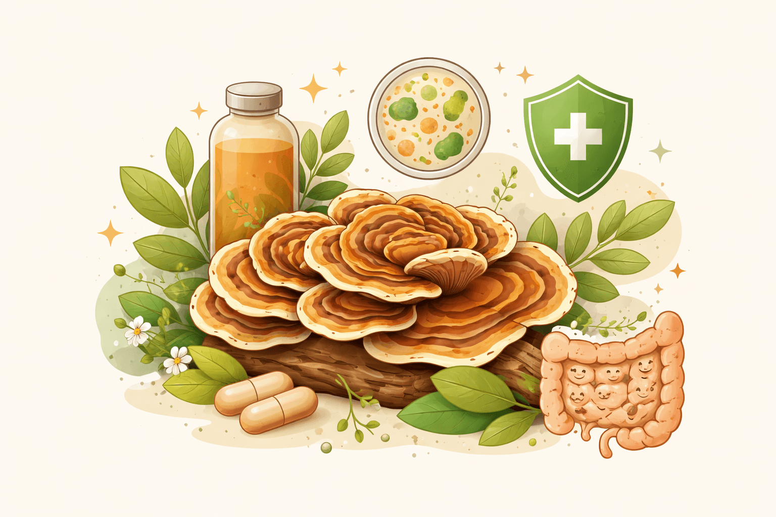 Turkey Tail’s PSK and PSP: What the Science Says About Immune Support