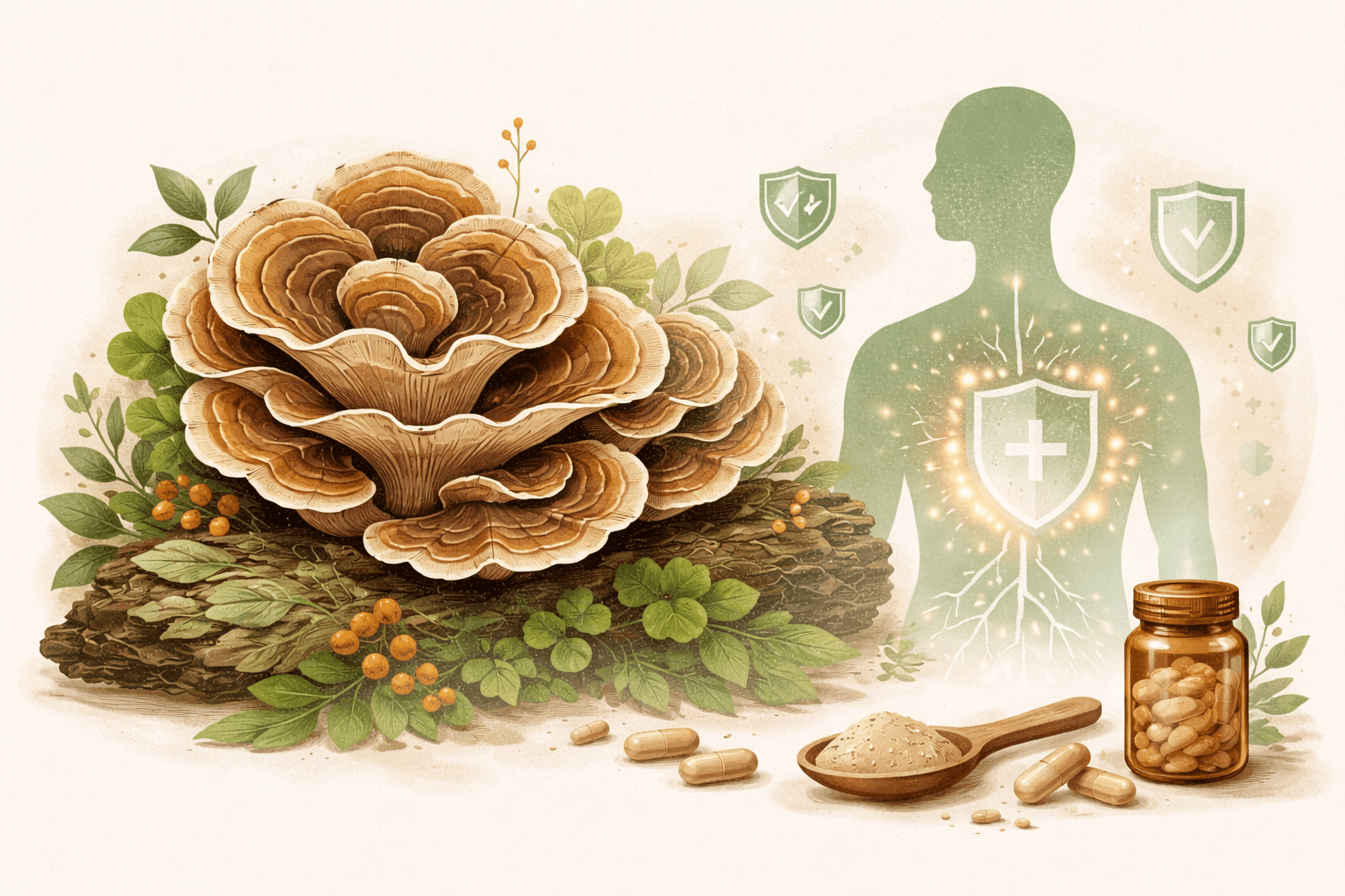 Turkey Tail’s PSK/PSP and the Immune System: What Research Suggests