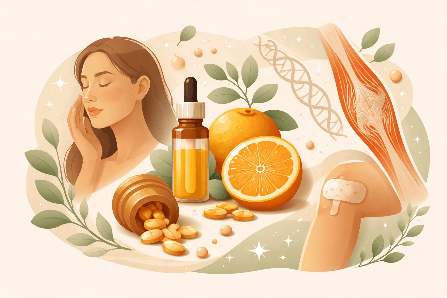 Vitamin C and Collagen Synthesis: What It Means for Skin, Tendons, and Healing